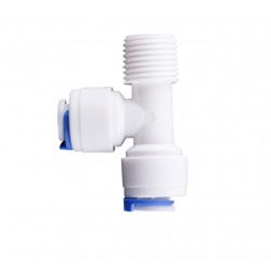 TEE 1/4"QC - 1/4"QC - 1/4"FM